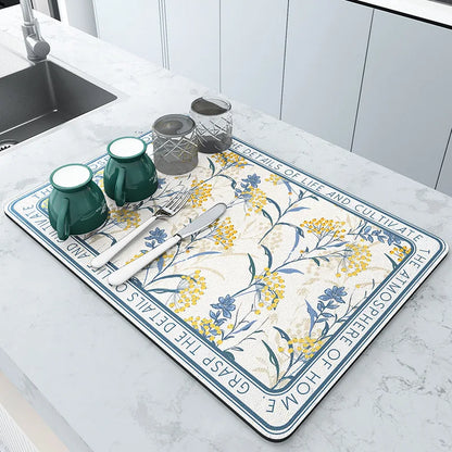 Tapis absorbant et anti-dérapant