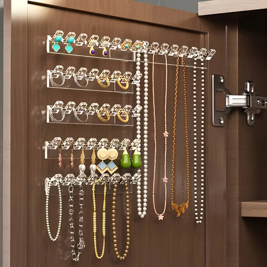 Lot de support pour bijoux et accesoires adhésif