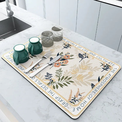 Tapis absorbant et anti-dérapant