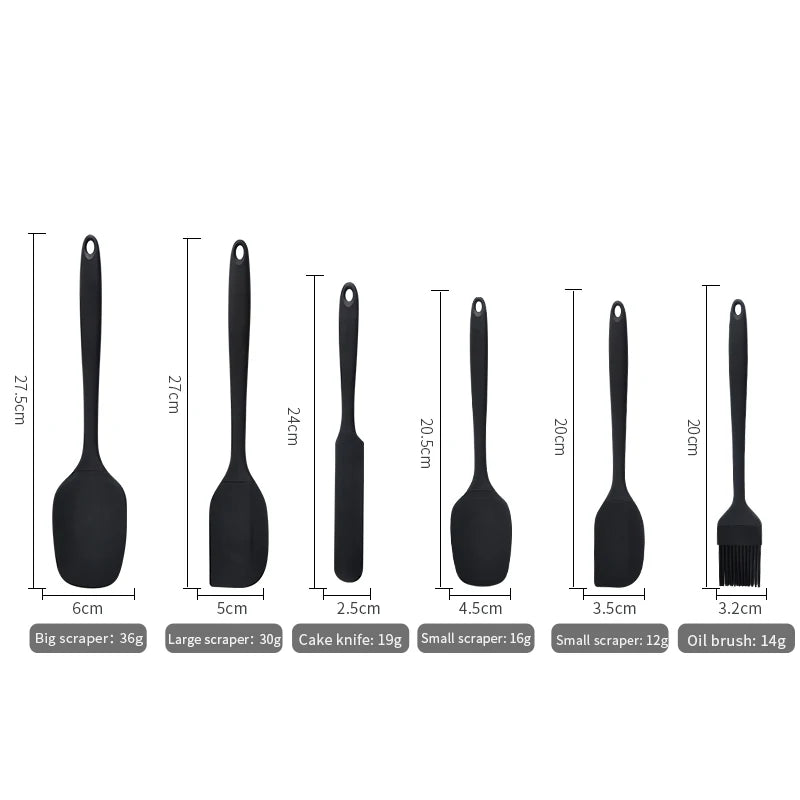 Lot de spatules en silicone