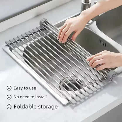 Egouttoir pliable compact