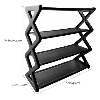 Organisateur chaussures vertical compact